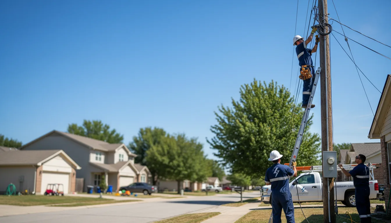 Residential electrician providing installation services in Wall Lake, IA